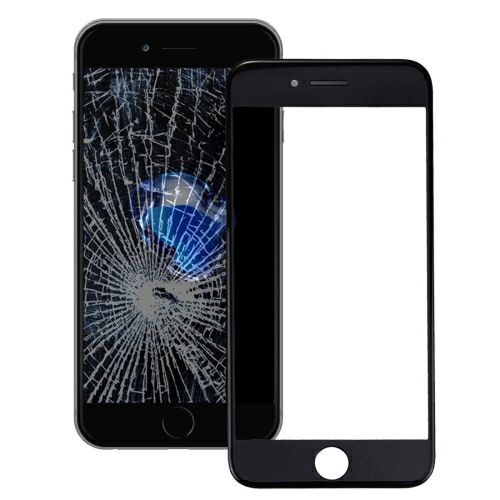 iPhone 7 Plus Lente de vidro externa da tela frontal com Moldura de Tela LCD frontal