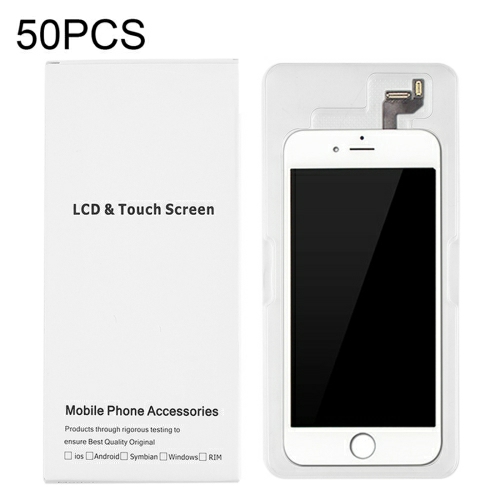 Caixa branca de empacotamento do cartão de 50 PCS para o conjunto completo da tela e do digitador do LCD 6s