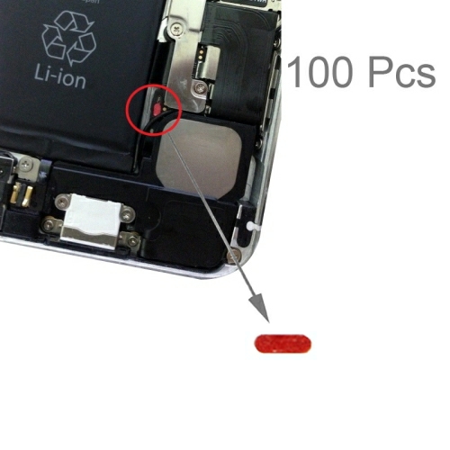 100 PCS para iPhone 6 Adesivo impermevel do anel do cartão Adesivo sensvel  gua