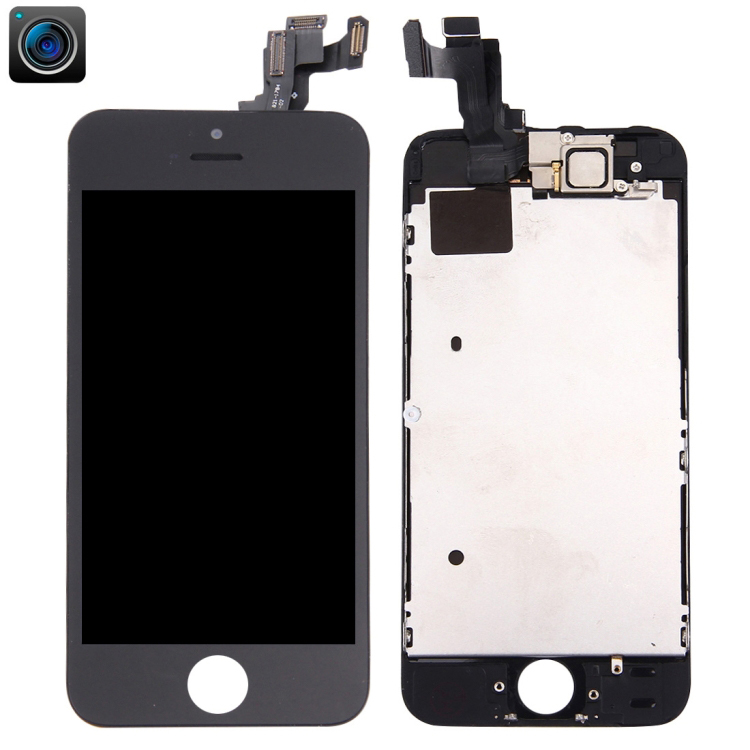 10 PCS Tela LCD e Assemblia completo do digitador com camera frontal para iPhone 5S