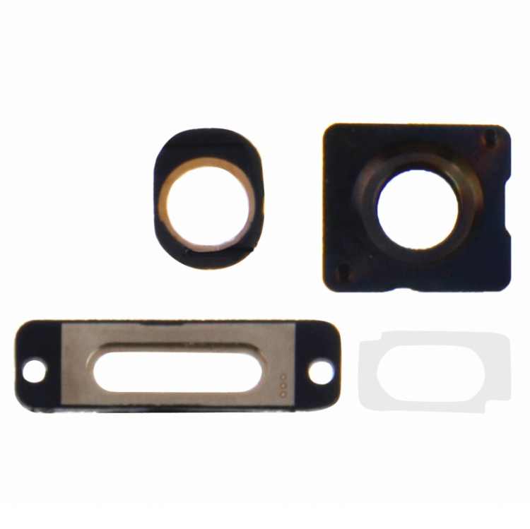 4 em 1 para iPhone 5S (lente de vidro externo da camera anel da lente da camera anel de porta de carga Anel de jack fone de ouvido) Kit peças de reparo