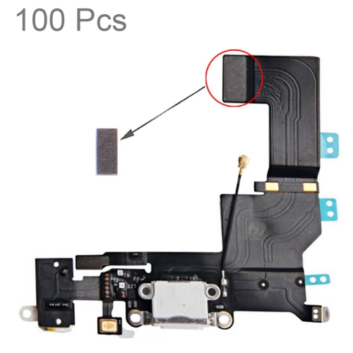 100 PCS Almofada da espuma da esponja para o cabo flex de porta de carregamento do iPhone 5S
