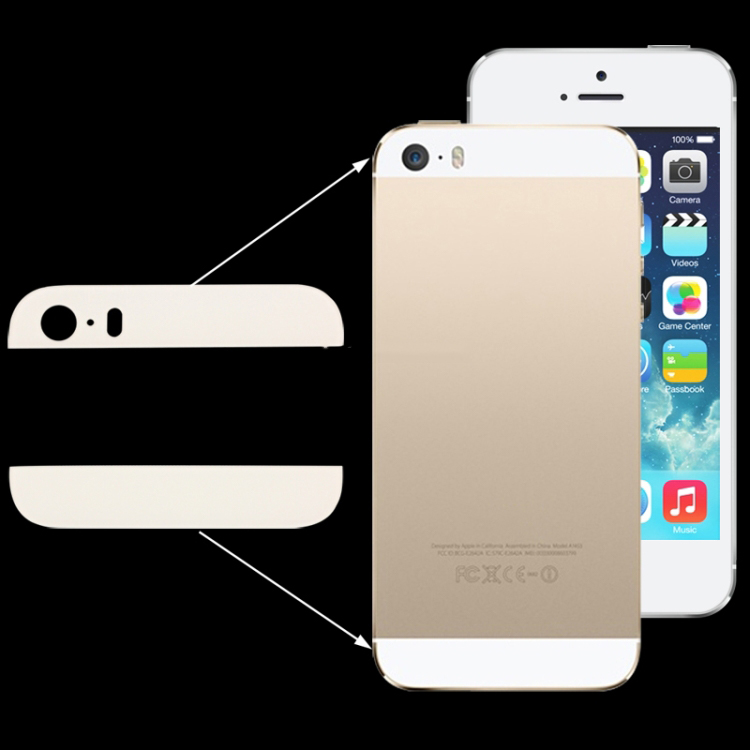 2 em 1 para iPhone 5S Ultra-fino Original (Top Inferior) Peças de Reposição de Vidro