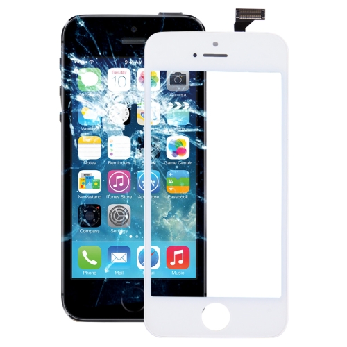 iPhone 5 Assemblia Digitador da tela de toque com Moldura de Tela LCD frontal & OCA Adesivo Transparente ptico